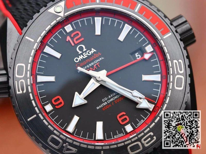 Omega Seamaster Planet Ocean 215.92.46.22.01.003 VS Factory 1:1 Best Edition Replica Watch Swiss ETA8906 Black Nylon Strap